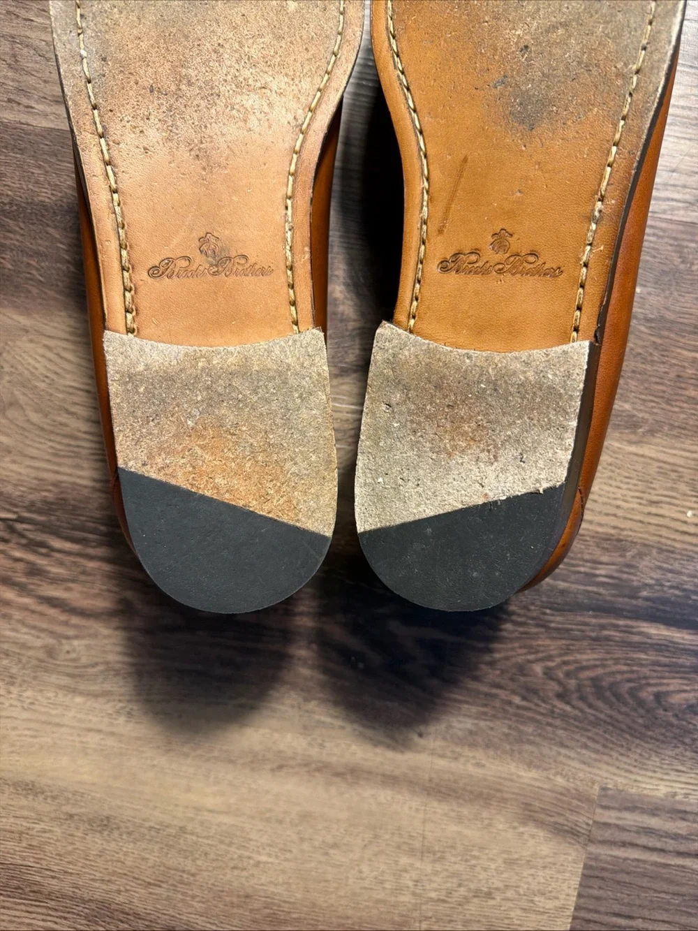 Brooks Brothers Men’s Brown Leather Tassel Loafers 10D